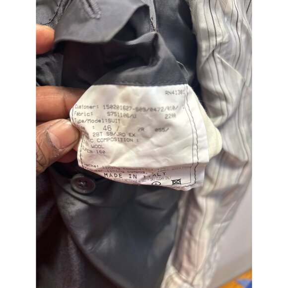 Ralph Lauren Purple Label Suit Jacket BWith Notch Lapels & Flap Pockets Size46R - Picture 13 of 15